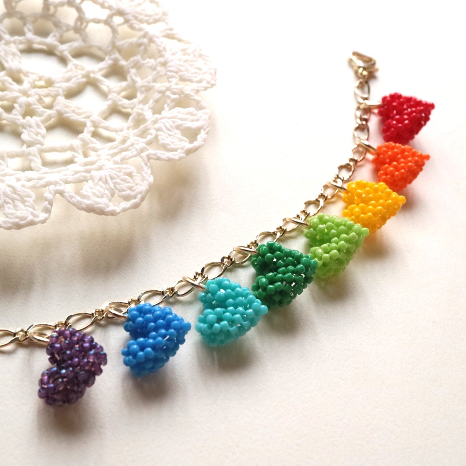 ハートのブレスレット